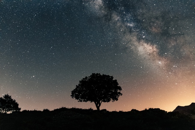 夜幕星空图片摄影