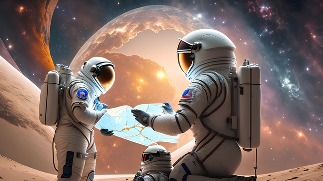 宇航员宇宙太空探险摄影图片