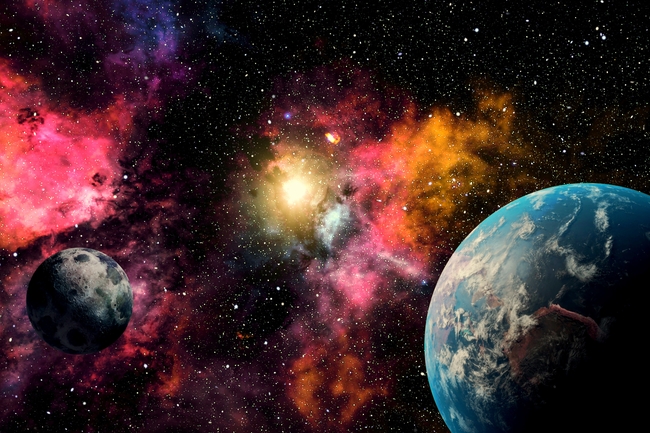 宇宙系外行星摄影图片