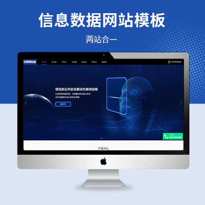 互联网信息数据安全防护类网站模板