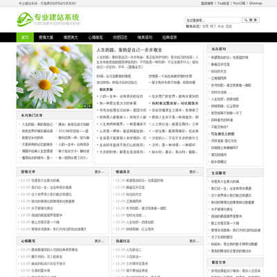 简洁文章资讯 DEDE织梦模板