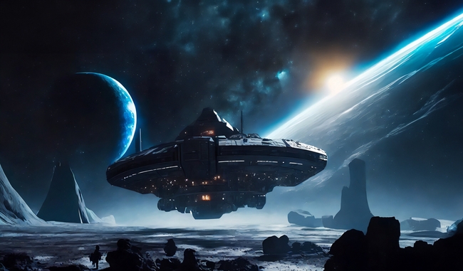 宇宙太空飞船航天器摄影图片