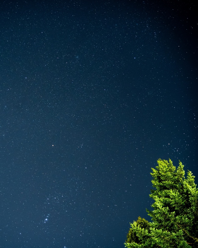 高清蓝色星空素材图片