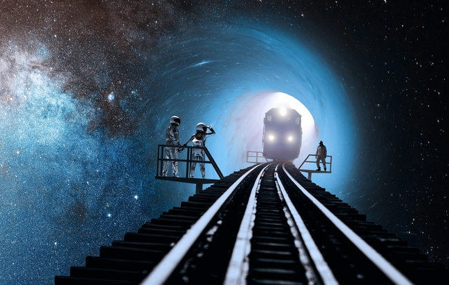 科幻空间宇航员外星人图片