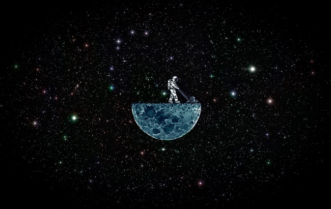 宇宙太空宇航员抽象摄影图片