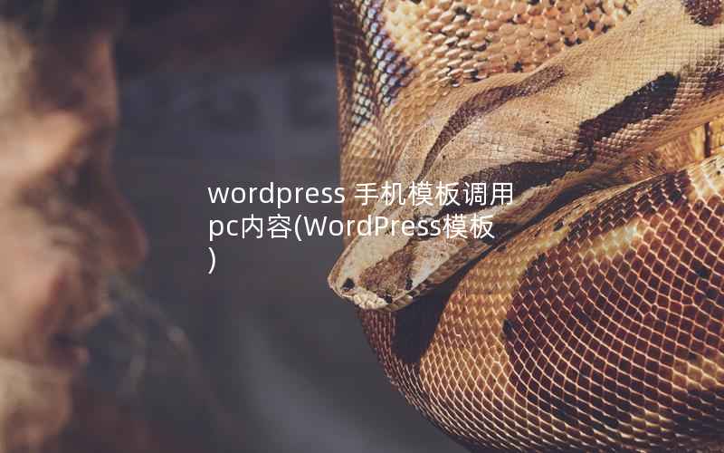 WordPress 手机模板调用pc内容，WordPress模板