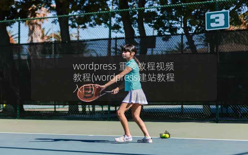 WordPress 重装教程视频教程，WordPress建站教程入门