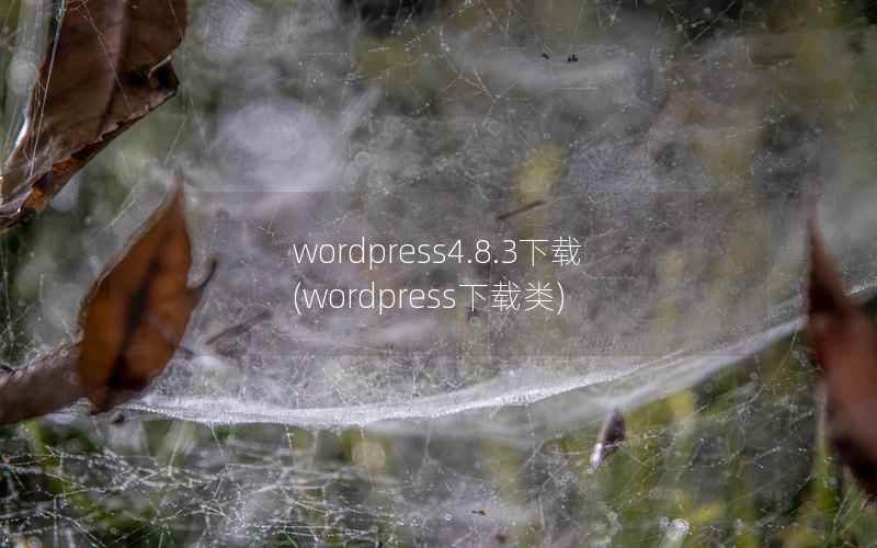 WordPress4.8.3下载，WordPress下载类