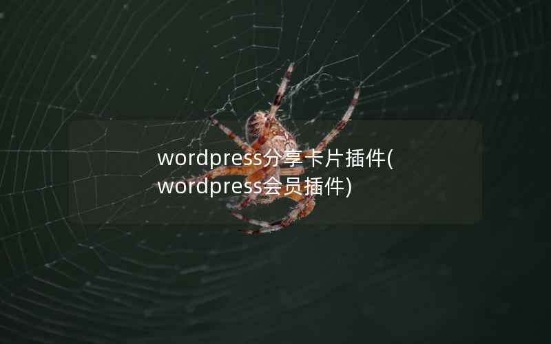 WordPress分享卡片插件，WordPress会员插件