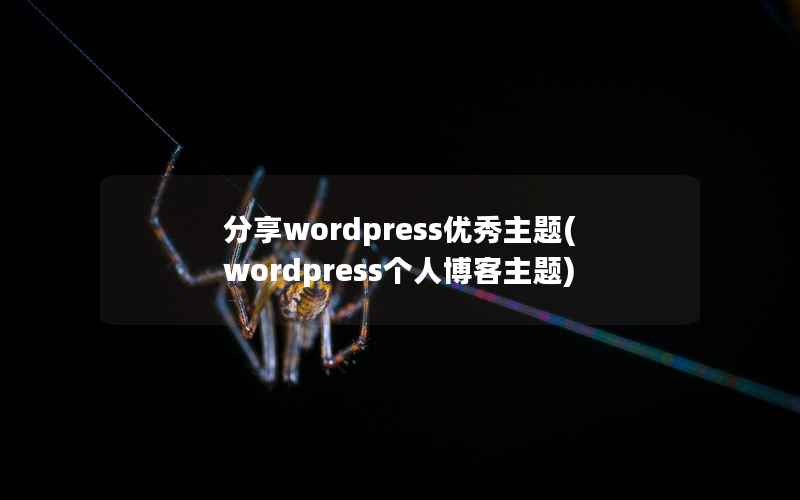 分享WordPress优秀主题，WordPress个人博客主题