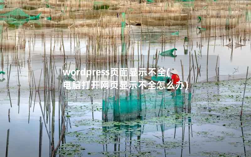 WordPress页面显示不全，电脑打开网页显示不全怎么办