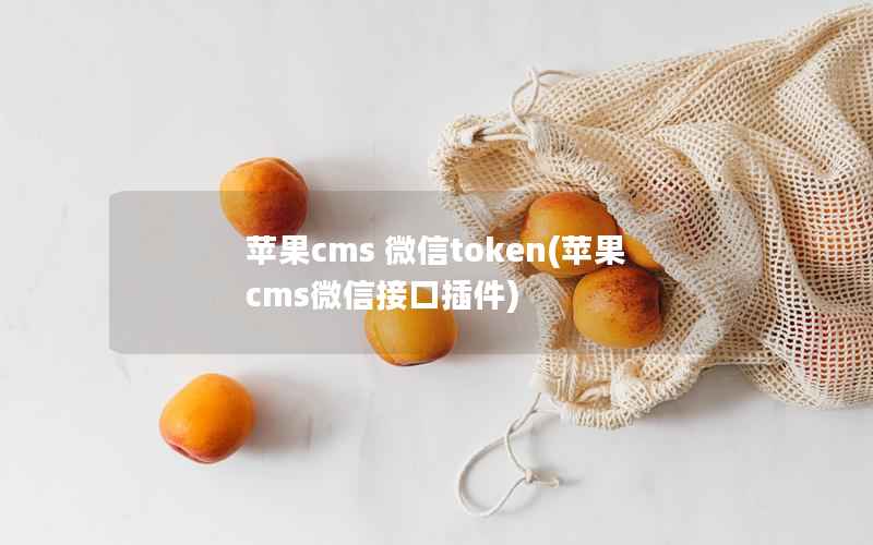 苹果CMS 微信token，苹果CMS微信接口插件