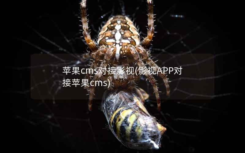 苹果CMS对接影视，影视APP对接苹果CMS