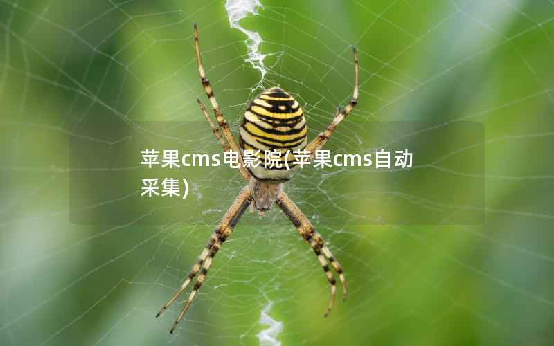 苹果CMS电影院，苹果CMS自动采集