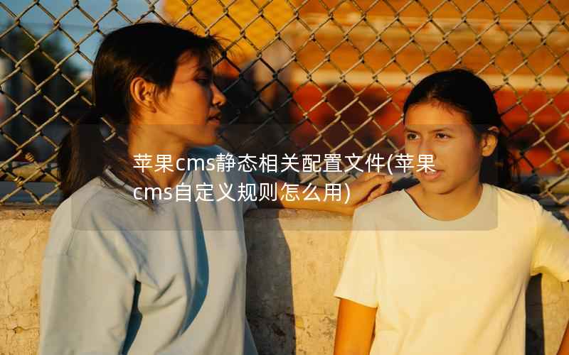 苹果CMS静态相关配置文件，苹果CMS自定义规则怎么用