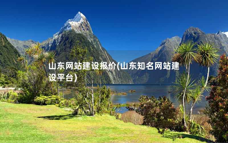 山东网站建设报价，山东知名网站建设平台