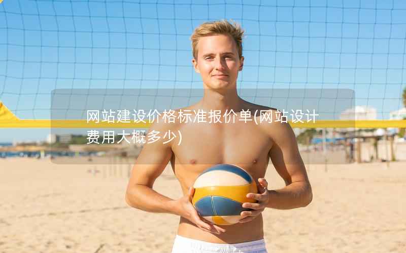 网站建设价格标准报价单，网站设计费用大概多少