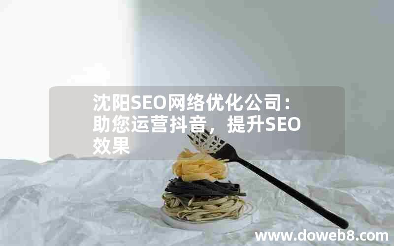 沈阳SEO网络优化公司：助您运营抖音，提升SEO效果