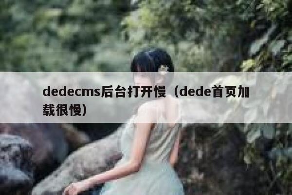 织梦dedecms后台打开慢，dede首页加载很慢
