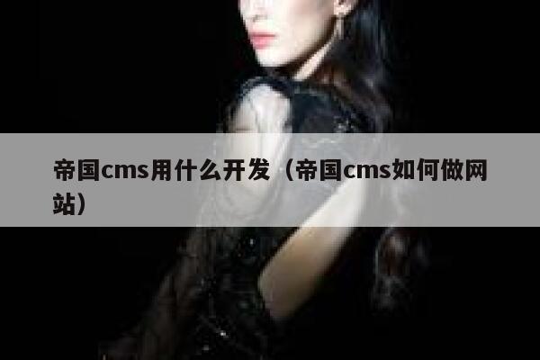 帝国CMS用什么开发，帝国CMS如何做网站