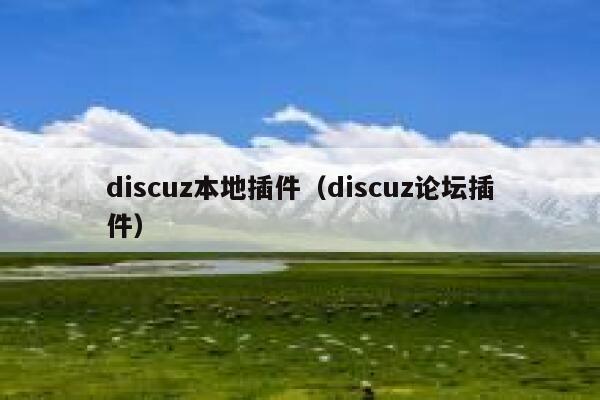 Discuz本地插件，Discuz论坛插件