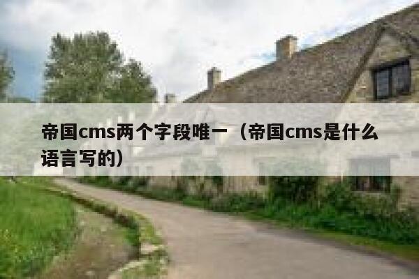 帝国CMS两个字段唯一，帝国CMS是什么语言写的