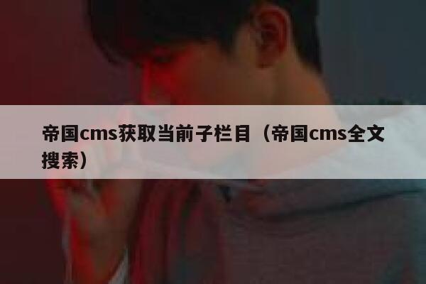 帝国CMS获取当前子栏目，帝国CMS全文搜索