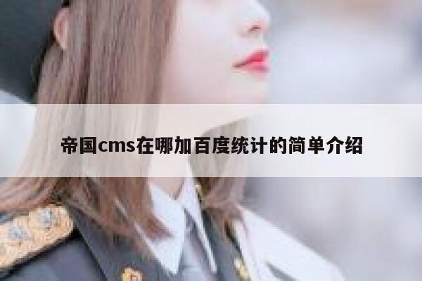 帝国CMS在哪加百度统计的简单介绍