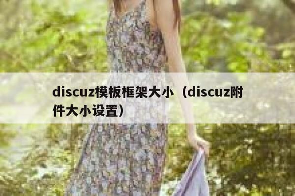 Discuz模板框架大小，Discuz附件大小设置
