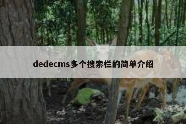织梦dedecms多个搜索栏的简单介绍