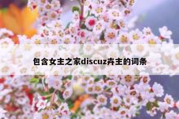 包含女主之家Discuz卉主的词条
