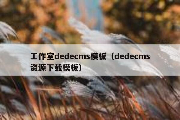 工作室织梦dedecms模板，织梦dedecms资源下载模板