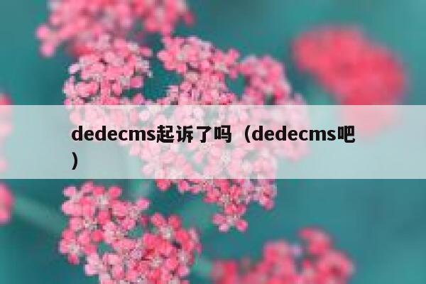 织梦dedecms起诉了吗，织梦dedecms吧