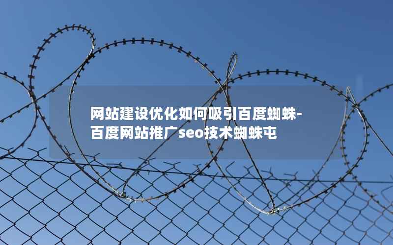 网站建设优化如何吸引百度蜘蛛-百度网站推广seo技术蜘蛛屯