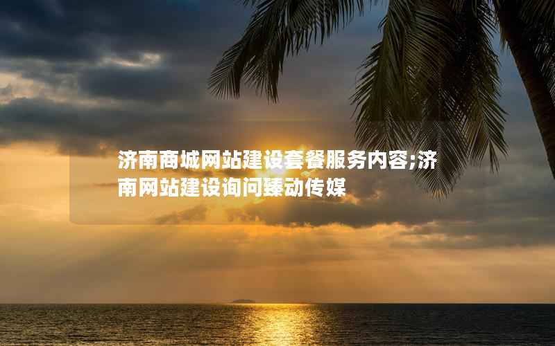 济南商城网站建设套餐服务内容;济南网站建设询问臻动传媒