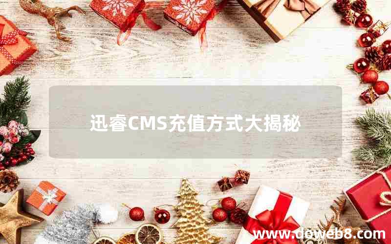迅睿cms充值方式大揭秘