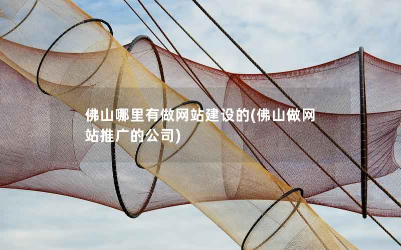 佛山哪里有做网站建设的，佛山做网站推广的公司